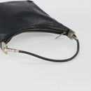 GUCCI Shoulder Bag Leather Black Silver 0013814 Auth bs35336-7