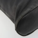 GUCCI Shoulder Bag Leather Black Silver 90647 Auth bs35337-15