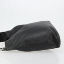 GUCCI Shoulder Bag Leather Black Silver 90647 Auth bs35337-4