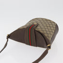 GUCCI GG Supreme Web Sherry Line Tas PVC Beige Goud 40 02 081 Auth bs35338-6