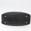 CHANEL Matelasse Chain Tote Bag Caviar Skin 2way Black Silver CC Auth bs35339-5