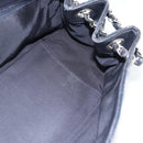 CHANEL Matelassé Kettenhandtasche Lackleder Navy Silber CC Auth bs35340-16