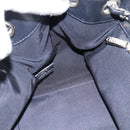 CHANEL Matelassé Kettenhandtasche Lackleder Navy Silber CC Auth bs35340-17