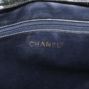 CHANEL Chain Shoulder Bag Patent Leather Black Gold CC Auth bs35342-18
