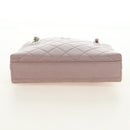 CHANEL Matelasse Chain Hand Bag Leather Pink Silver CC Auth bs35344V-13