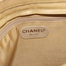 CHANEL Matelasse Tote Bag Patent Leather Beige Gold CC Auth bs35345-16