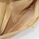 CHANEL Matelasse Tote Bag Patent Leather Beige Gold CC Auth bs35345-24