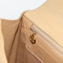 CHANEL Matelassé Business Tas Kaviaarleer Beige Goud CC Auth bs35346-20