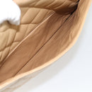 CHANEL Matelassé Business Tas Kaviaarleer Beige Goud CC Auth bs35346-22