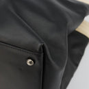 CHANEL Boy Chanel Chain Tote Bag Calf Skin Black Silver CC Auth bs35348-10