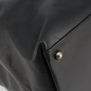 CHANEL Boy Chanel Chain Tote Bag Calf Skin Black Silver CC Auth bs35348-11