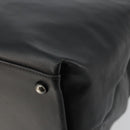 CHANEL Boy Chanel Chain Tote Bag Calf Skin Black Silver CC Auth bs35348-12