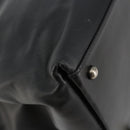 CHANEL Boy Chanel Chain Tote Bag Calf Skin Black Silver CC Auth bs35348-13