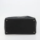 CHANEL Boy Chanel Chain Tote Bag Calf Skin Black Silver CC Auth bs35348-9