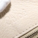 Chloe Paddington Hand Bag Leather Ivory Gold Silver Auth bs35349M-19