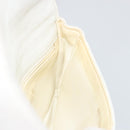 CHANEL Bicolore Waist Bag Lamb Skin White Gold CC Auth bs35350-18