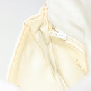 CHANEL Bicolore Waist Bag Lamb Skin White Gold CC Auth bs35350-19