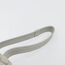 CHANEL Choco Bar Handtasje Nylon Zilver CC Auth bs35353-8