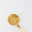 SAINT LAURENT Brooch metal Gold Auth bs35355A-10