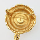 SAINT LAURENT Brooch metal Gold Auth bs35355A-8
