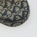 Christian Dior Trotter Canvas Zadeltasje Muntzakje Marine Goud Auth bs35356-10