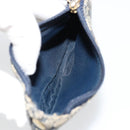 Christian Dior Trotter Canvas Zadeltasje Muntzakje Marine Goud Auth bs35356-14