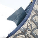 Christian Dior Trotter Canvas Zadeltasje Muntzakje Marine Goud Auth bs35356-17