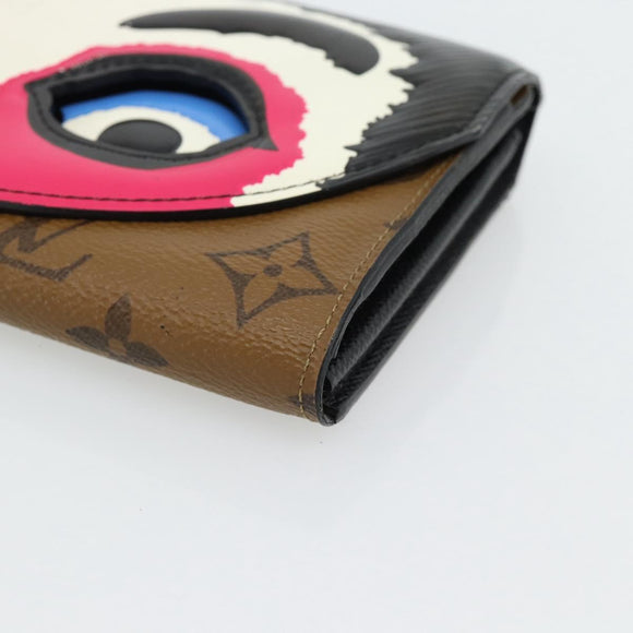 LOUIS VUITTON Monogram Reverse Portefeuille Sarah Wallet M67255 LV Auth bs35359