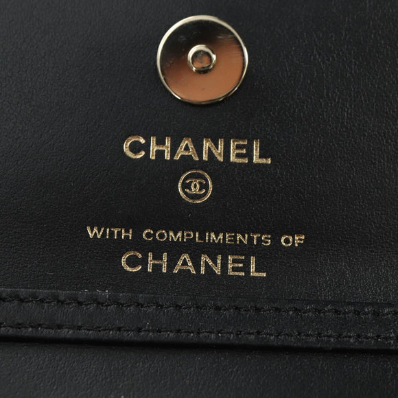 CHANEL Matelasse Chain Shoulder Pouch Nylon Beige Gold CC Auth bs35360SAM