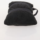 HERMES Hand Bag Canvas 3 Set Gray Black Brown Auth bs35362-11