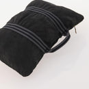 HERMES Hand Bag Canvas 3 Set Gray Black Brown Auth bs35362-12