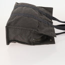 HERMES Hand Bag Canvas 3 Set Gray Black Brown Auth bs35362-4