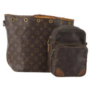 LOUIS VUITTON Monogram Shoulder Bag 2 Set LV Auth bs35364-1