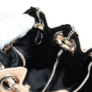 CHANEL Chain Purse Hand Bag Lamb Skin Beige Silver CC Auth bs35366V-22