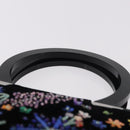 Salvatore Ferragamo Beads Hand Bag Velor Black Silver Auth bs35367A-8