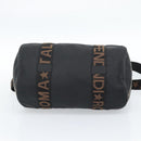 FENDI Handtasche Canvas 2-Wege Schwarz Gold Auth bs35369-11