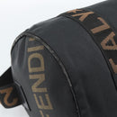 FENDI Handtasche Canvas 2-Wege Schwarz Gold Auth bs35369-13