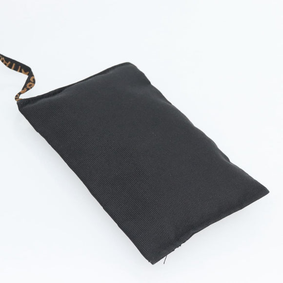 FENDI Handtasche Canvas 2-Wege Schwarz Gold Auth bs35369