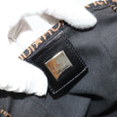 FENDI Handtasche Canvas Schwarz Silber Auth bs35371-17
