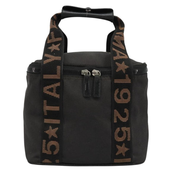 FENDI Handtasche Canvas Schwarz Silber Auth bs35371