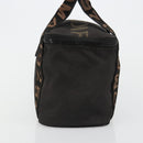 FENDI Handtasche Canvas Schwarz Silber Auth bs35371-4