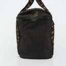 FENDI Handtasche Canvas Schwarz Silber Auth bs35371-5