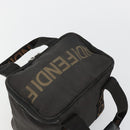 FENDI Handtasche Canvas Schwarz Silber Auth bs35371-6