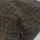 FENDI Zucca Canvas Tote Bag PVC Black Brown Auth bs35373-16