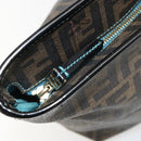 FENDI Zucca Canvas Tote Bag PVC Black Brown Auth bs35373-18