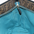 FENDI Zucca Canvas Tote Bag PVC Black Brown Auth bs35373-20