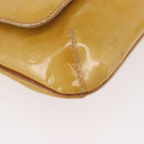 LOUIS VUITTON Monogram Vernis Thompson Street Bag Beige M91301 LV Auth bs35374-14