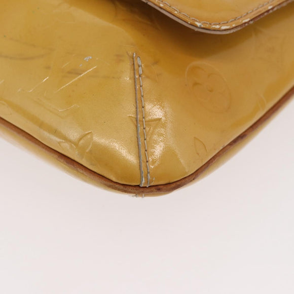 LOUIS VUITTON Monogram Vernis Thompson Street Bag Beige M91301 LV Auth bs35374