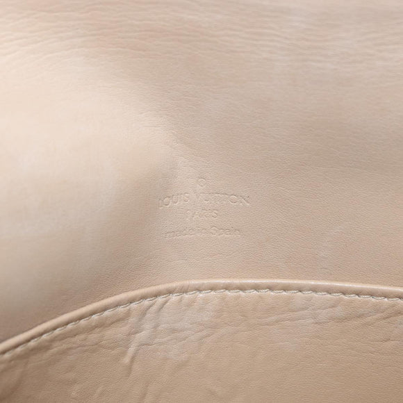 LOUIS VUITTON Monogram Vernis Thompson Street Bag Beige M91301 LV Auth bs35374