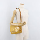 LOUIS VUITTON Monogram Vernis Thompson Street Bag Beige M91301 LV Auth bs35374-22